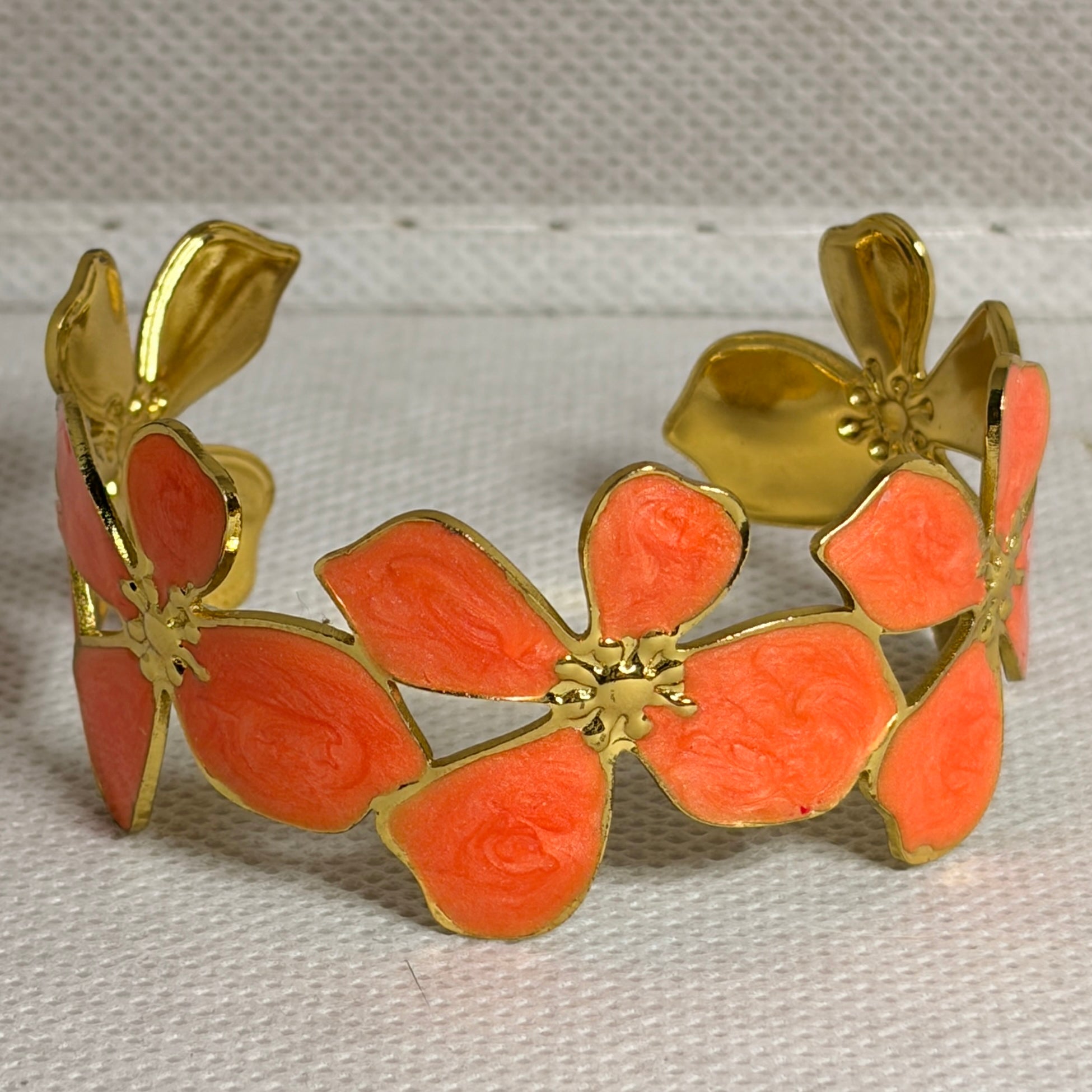 Pulsera rígida flor
