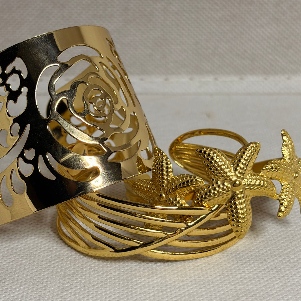 Pulsera rígida calada