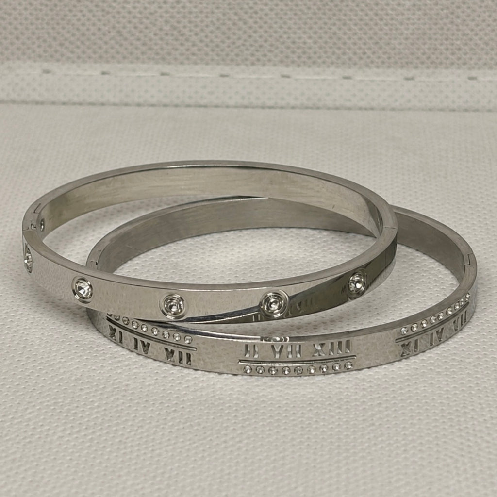 Pulsera rígida - imitación diamantes