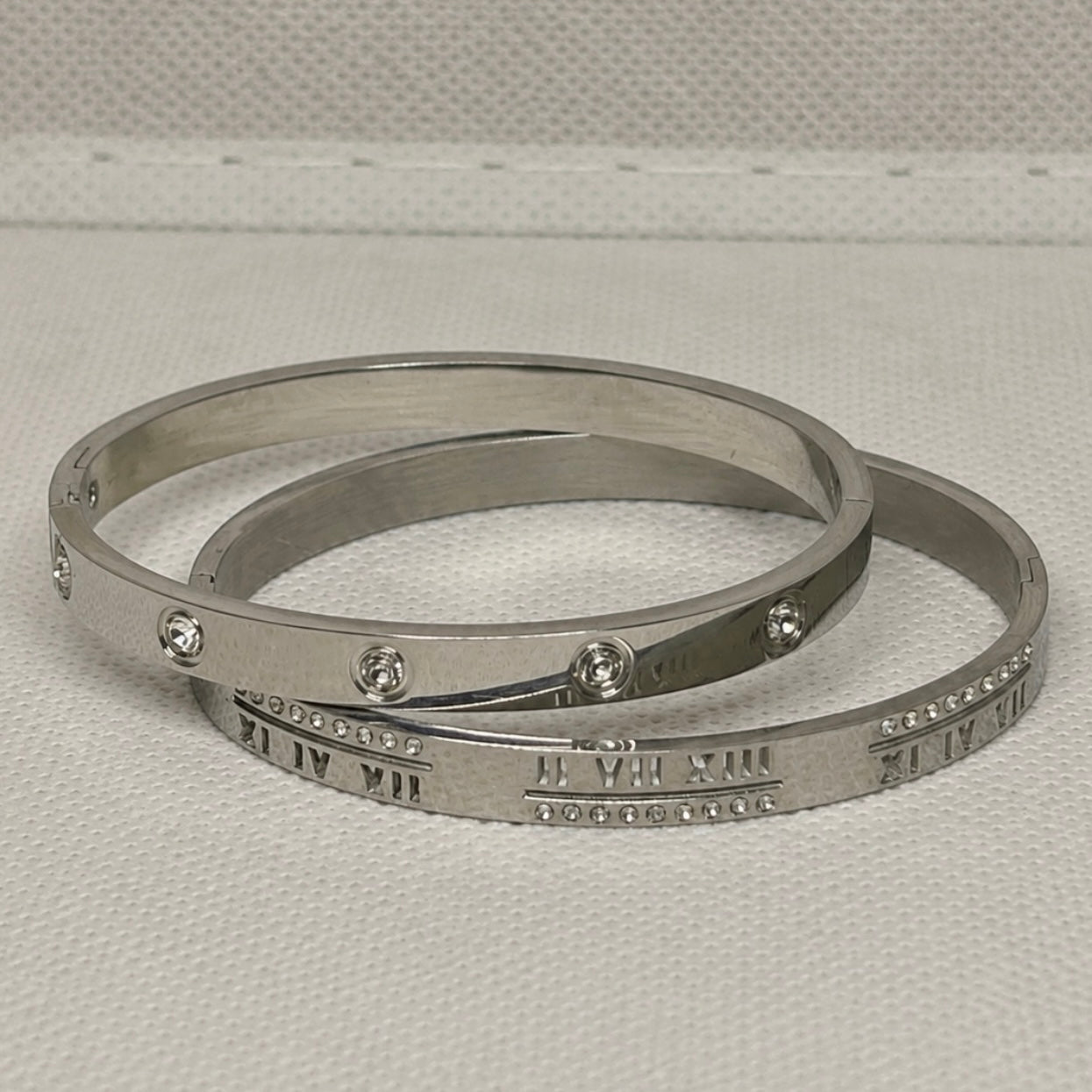 Pulsera rígida - imitación diamantes