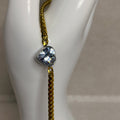 Pulsera corazón bicolor