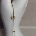 Pulsera flor perlas
