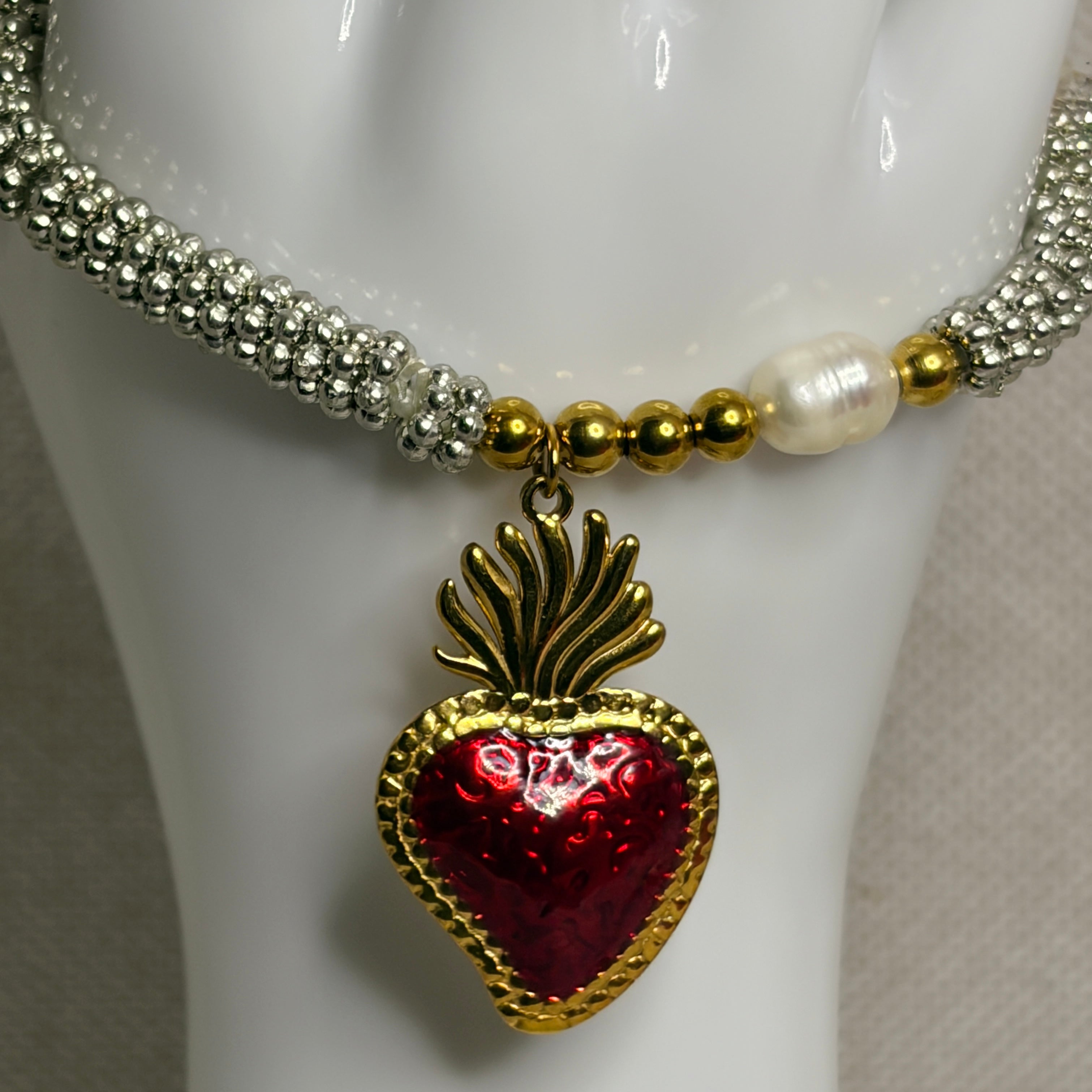 Pulsera elástico corazón