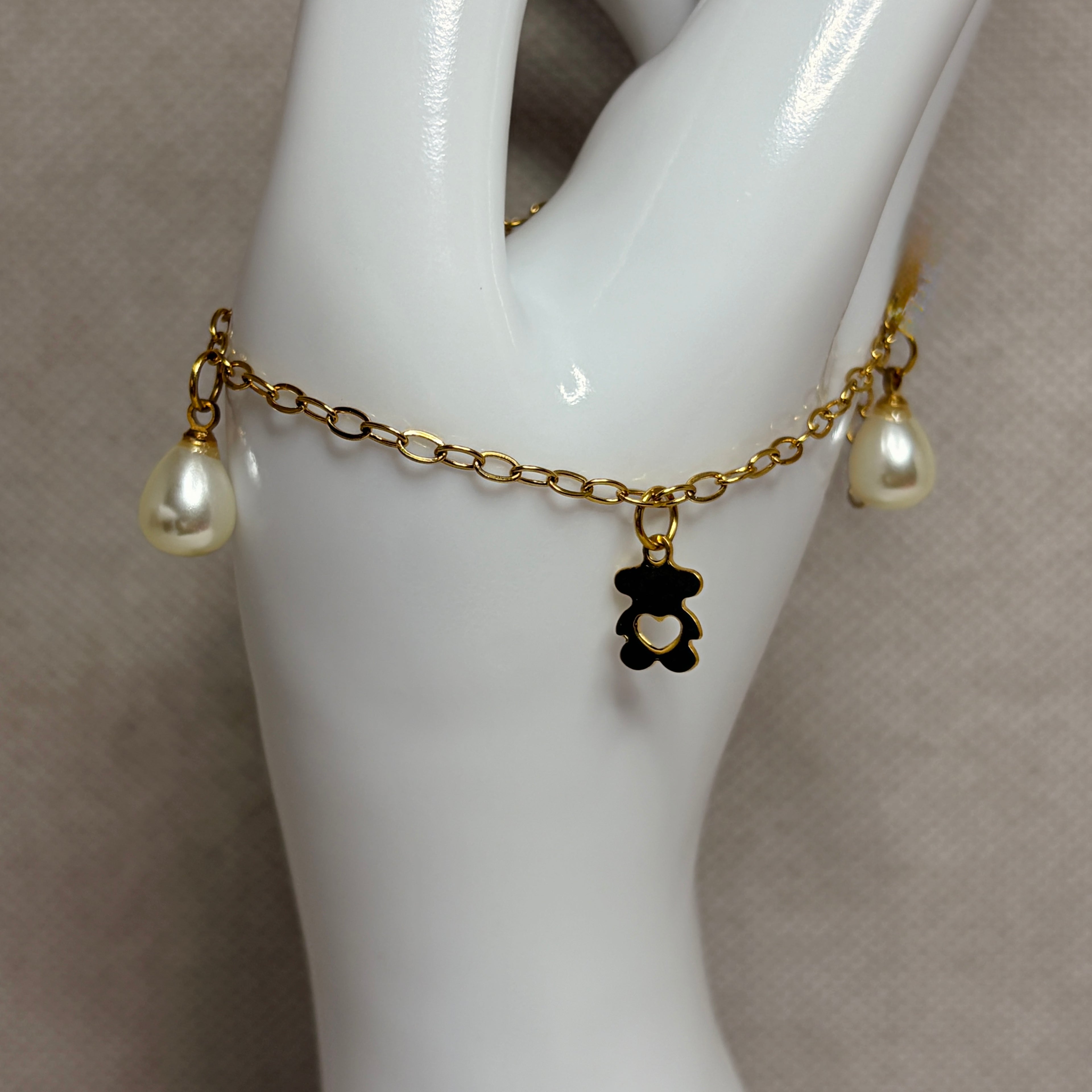 Pulsera osos con perlas