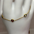 Pulsera con zirconias de color