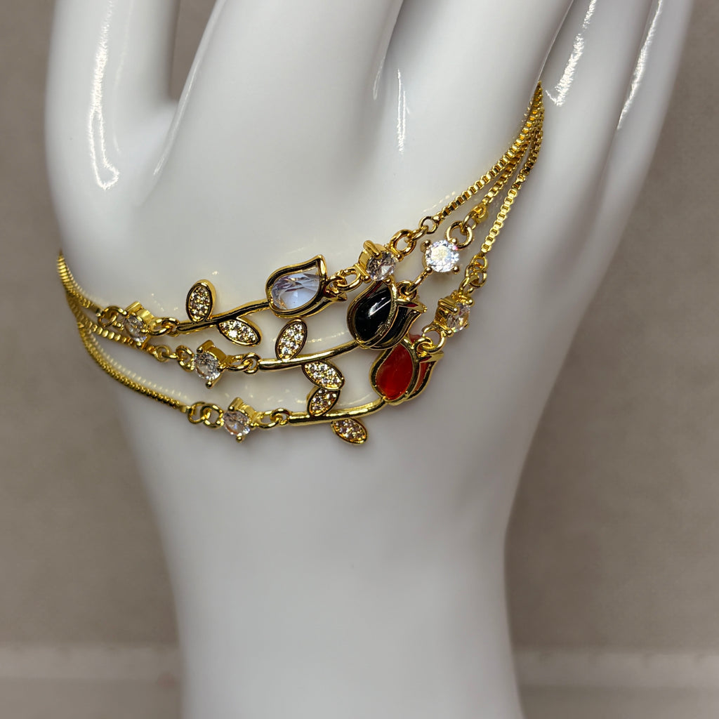 Pulsera tulipan ajustable