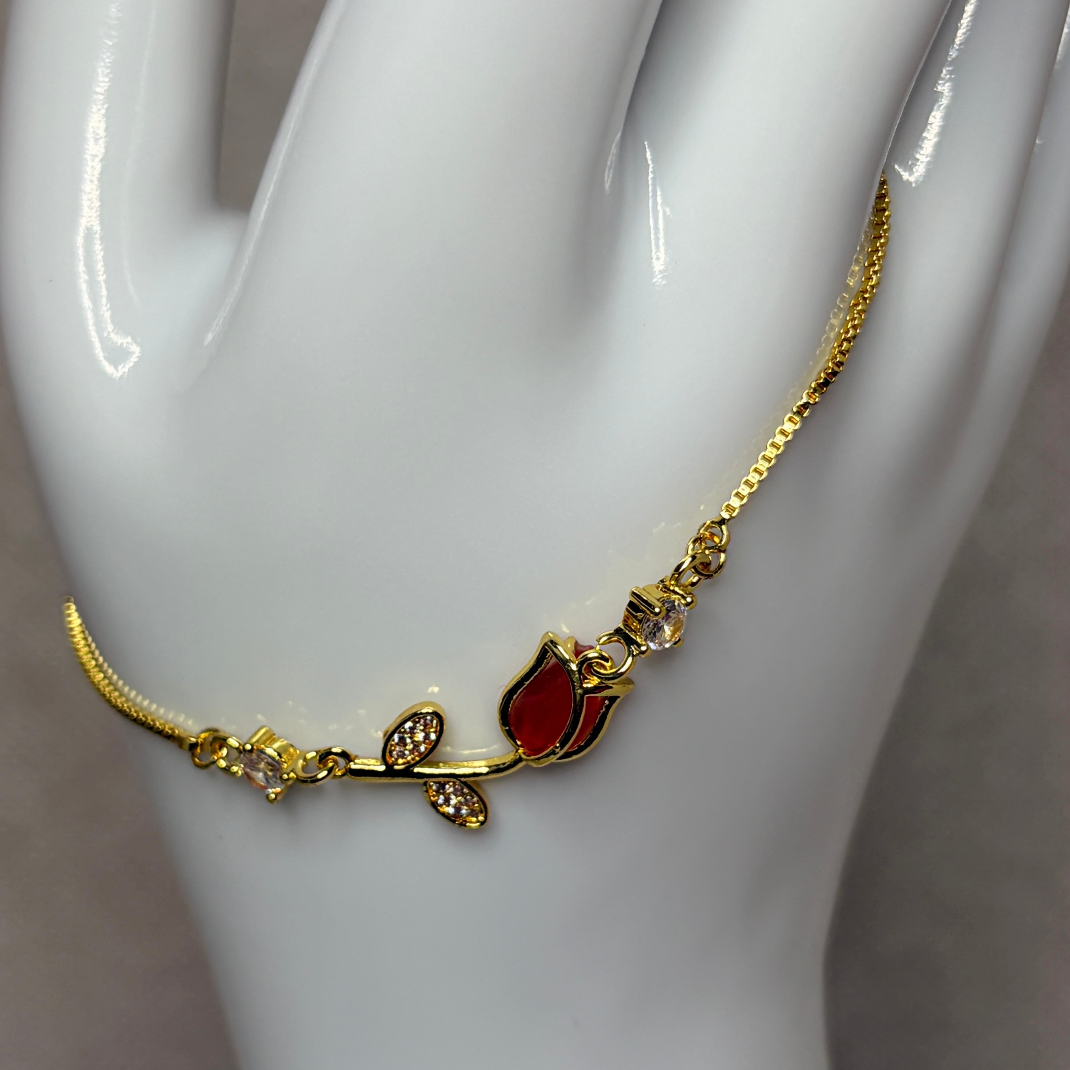 Pulsera tulipan ajustable