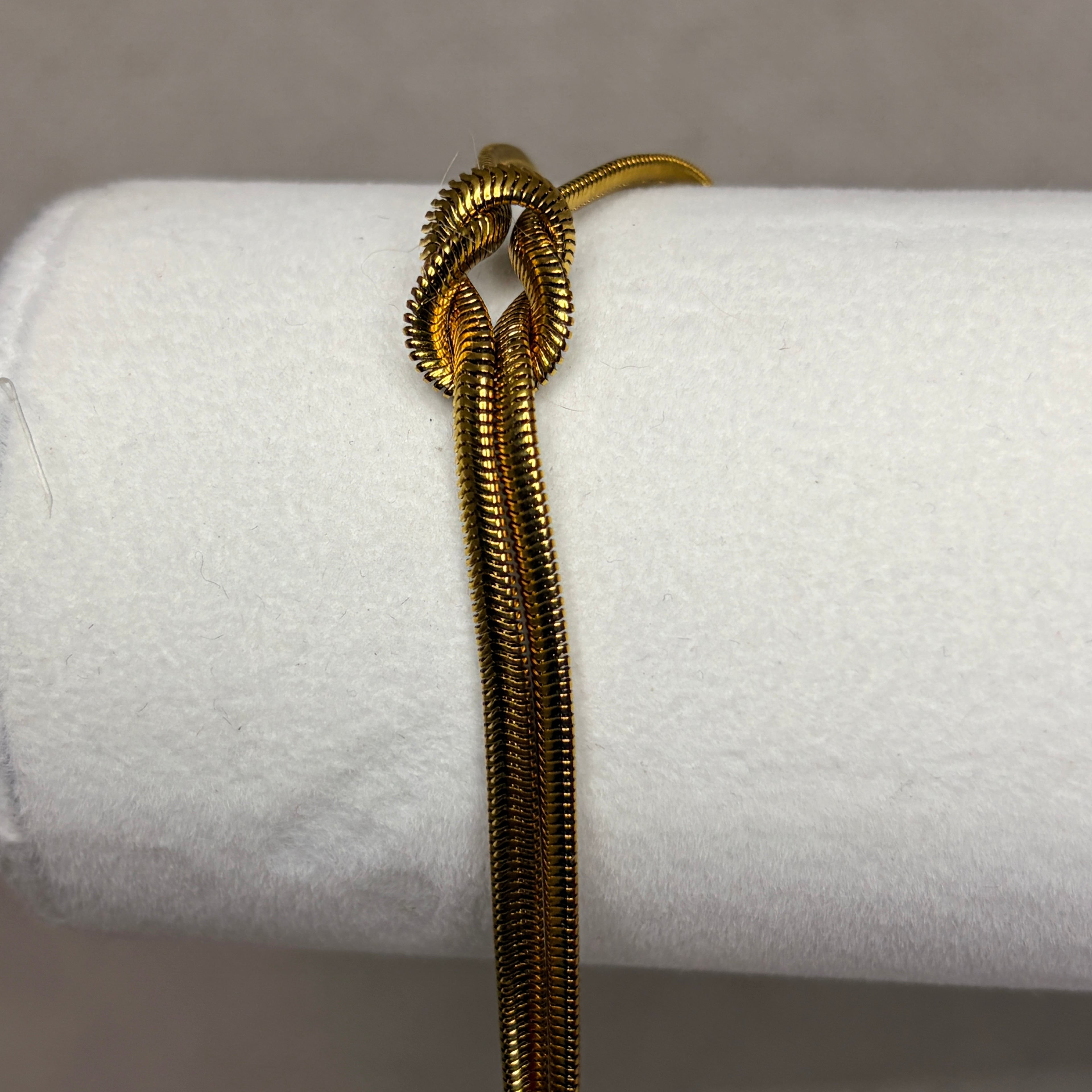 Pulsera tejido serpiente lisa