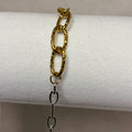 Pulsera cadena bicolor