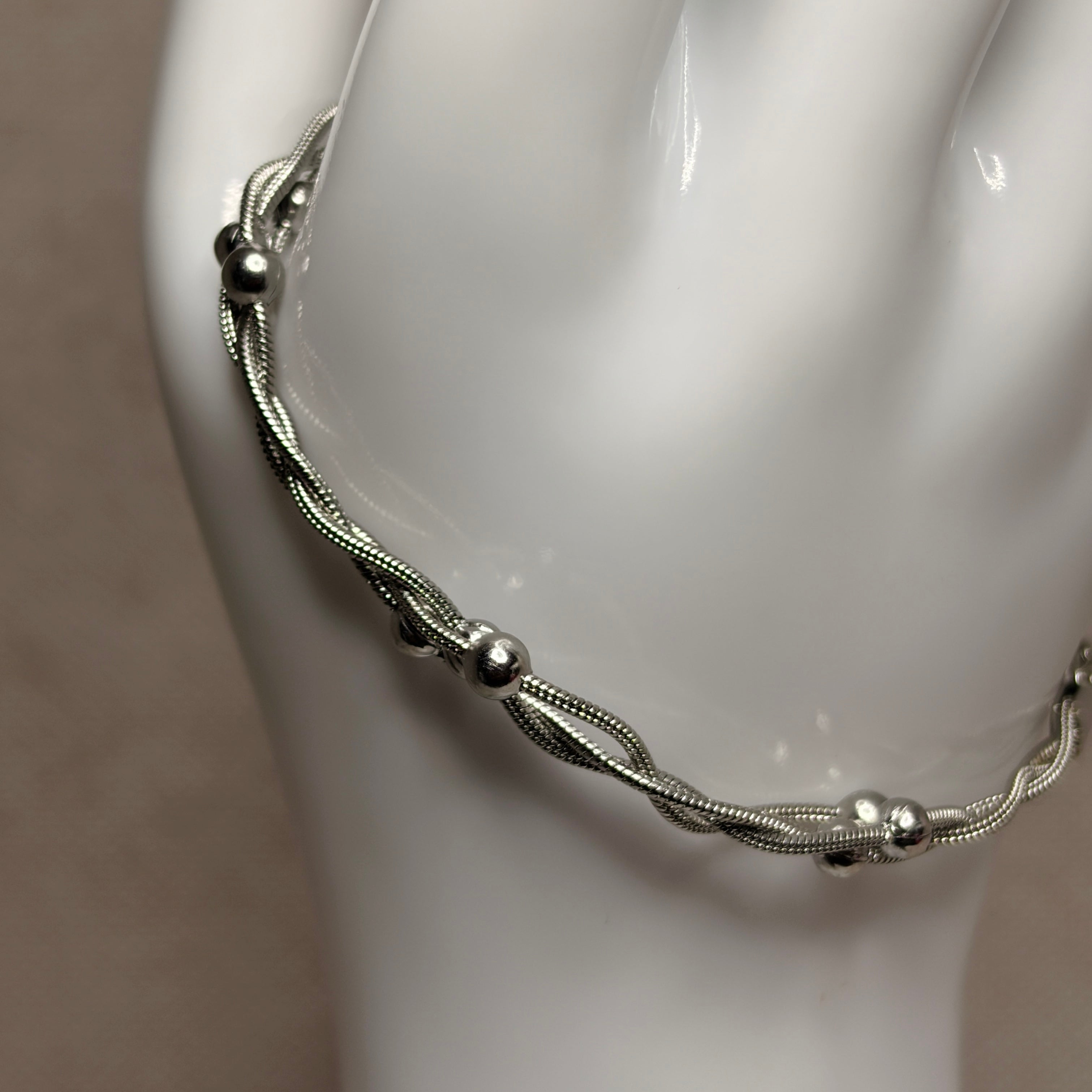 Pulsera trenzada ondulada