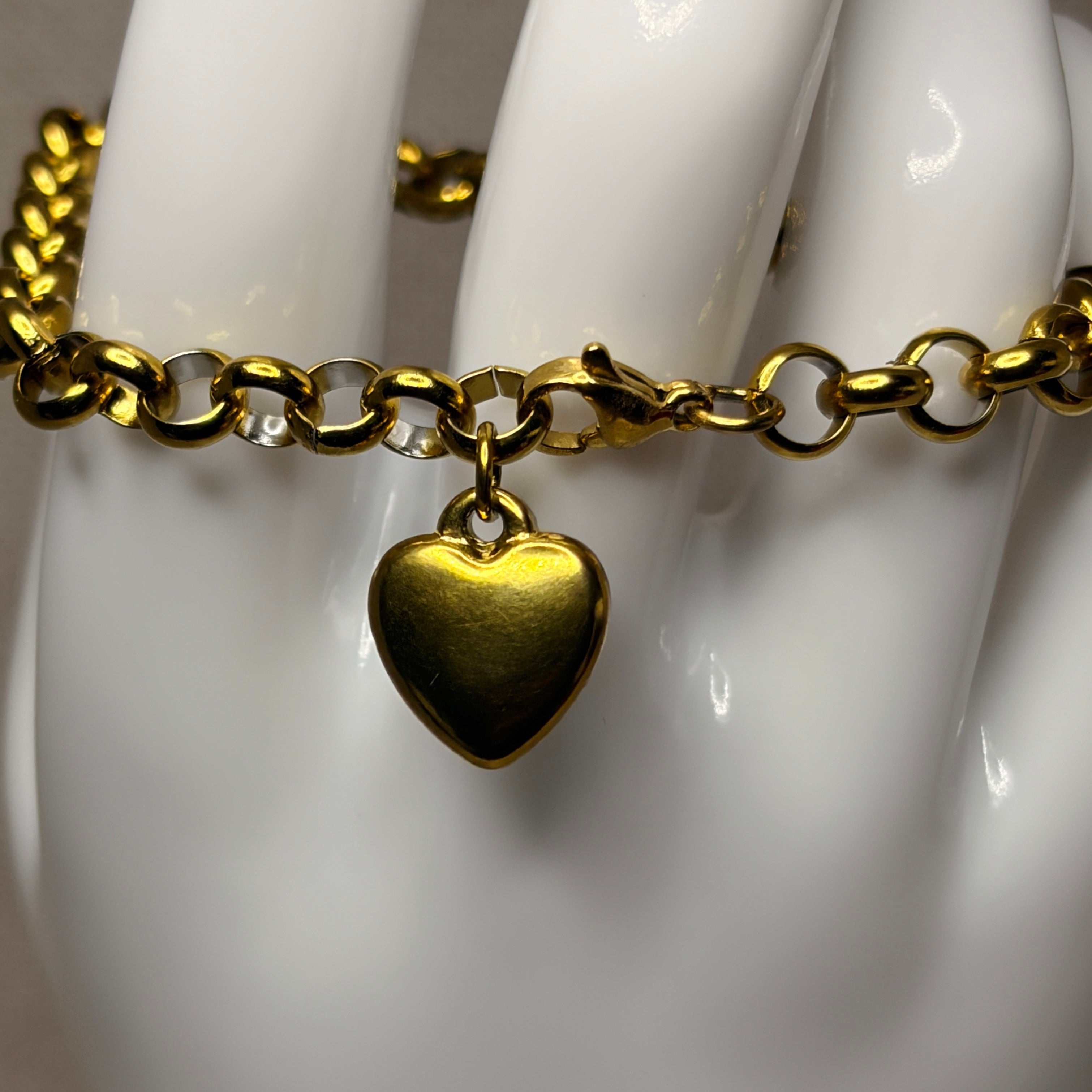 Pulsera cadena corazón