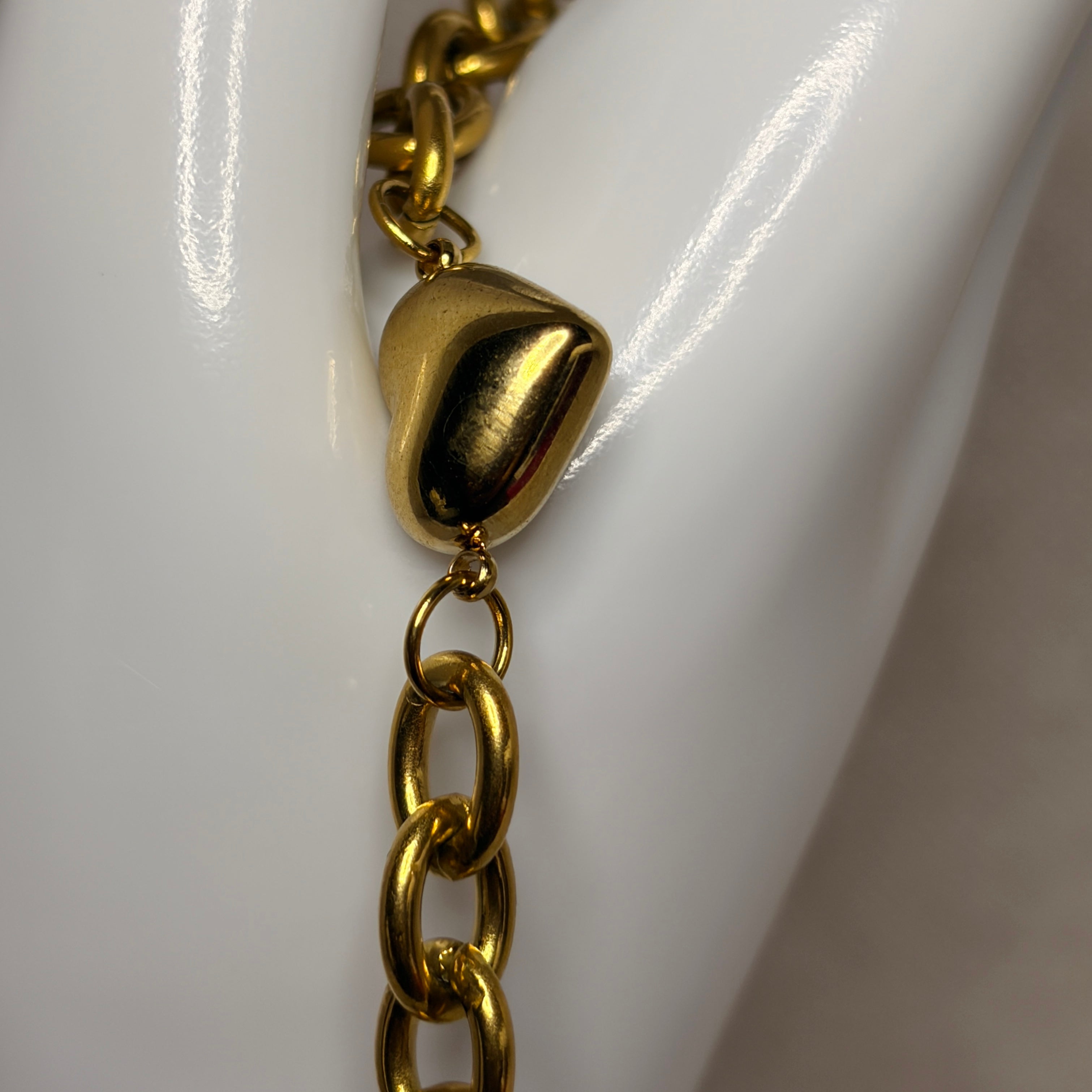 Pulsera cadena corazón